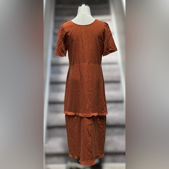 NEW VETTA Capsule The House Dress Haven in Terracotta Sustainable Boho Women’s S - Picture 4 of 15